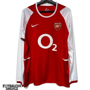 Arsenal 2002-2004 Retro Domácí Dres Dlouhý Rukáv Arsenal 2002-2004 Retro Domácí Dres Dlouhý Rukáv